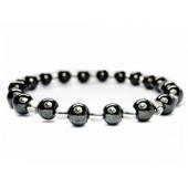 Hematite Stone Beaded Stretch Bracelet